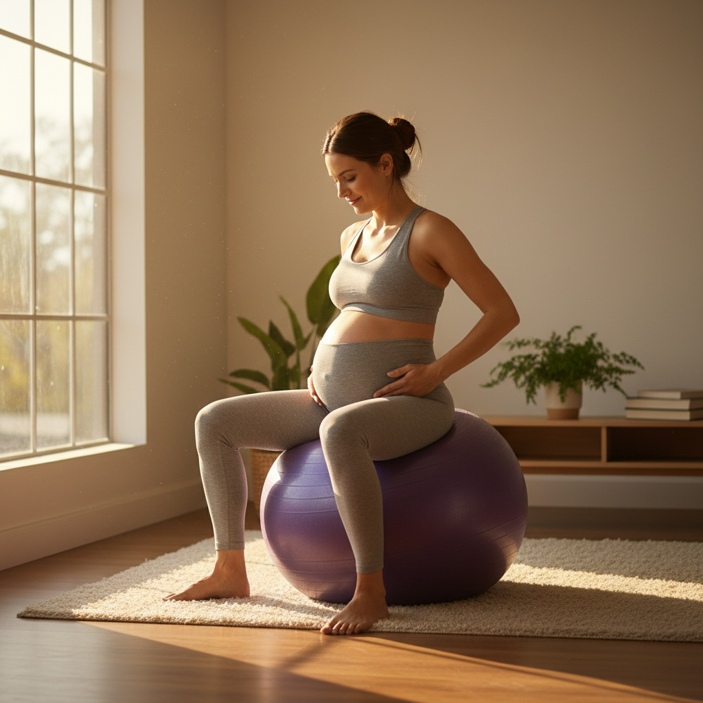 3rd Trimester Birth Ball Workout for Labor Prep